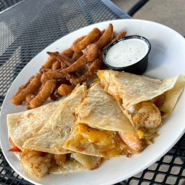 Shrimp Quesadilla.